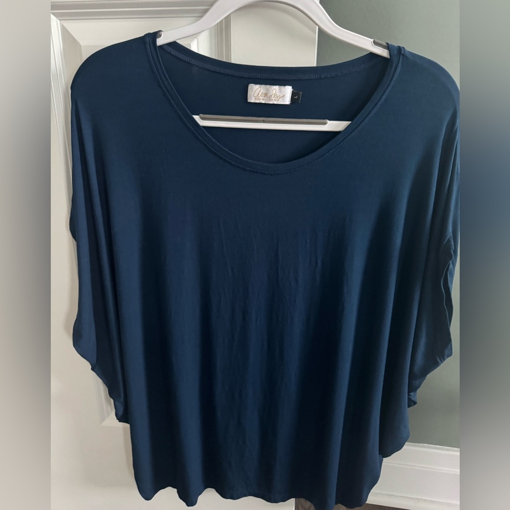 Ava Sky Navy Top Large